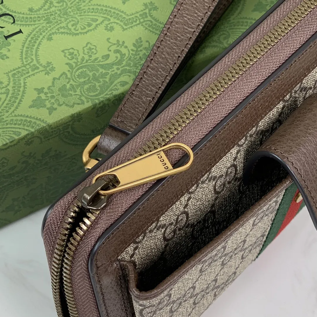 Gucci Ophidia ウォレット ベージュ ウッド調 - 画像 (8)