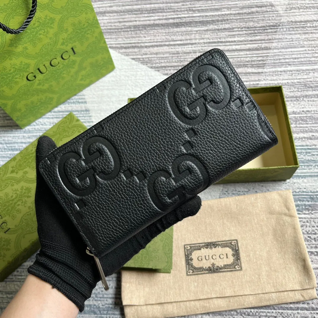 Gucci スーパーGG 全ジップ財布 ブラック