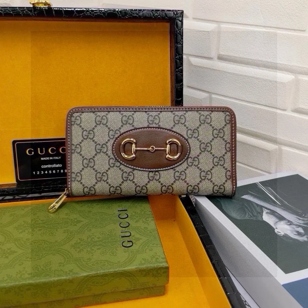 GUCCI 馬衔扣 長財布 ベージュ GG柄 - 画像 (5)