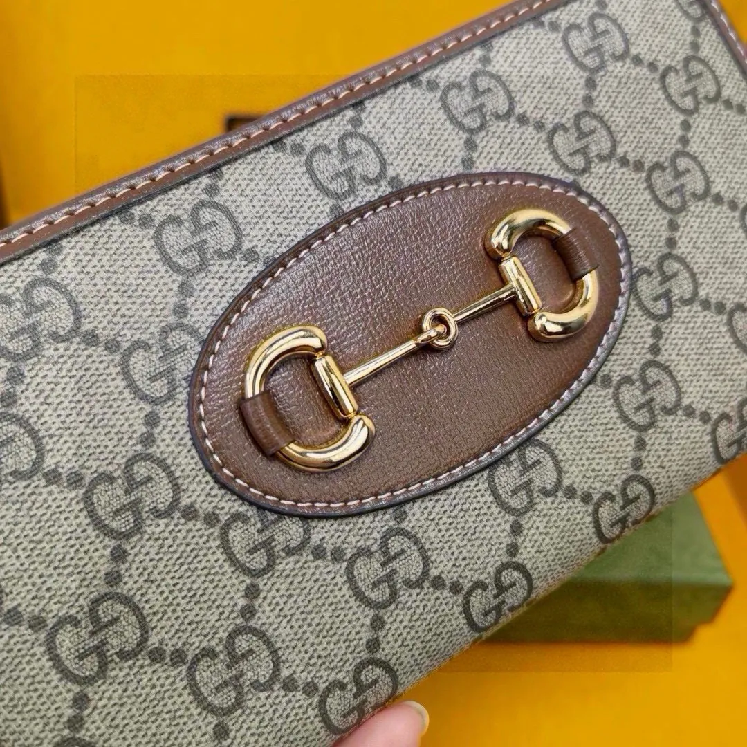 GUCCI 馬衔扣 長財布 ベージュ GG柄 - 画像 (8)