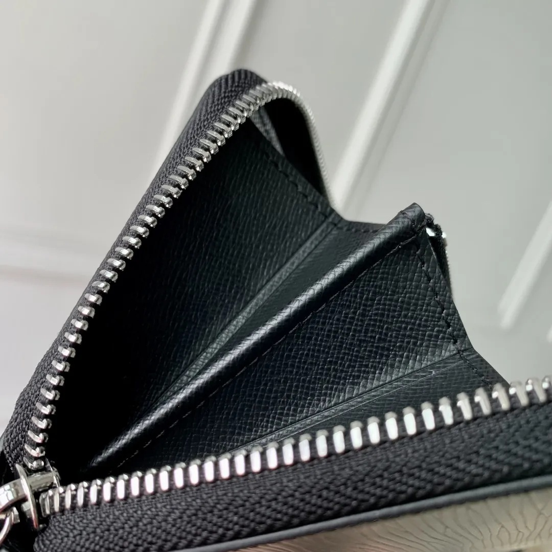 Louis Vuitton 黒 水波纹 水平ジップウォレット - 画像 (8)