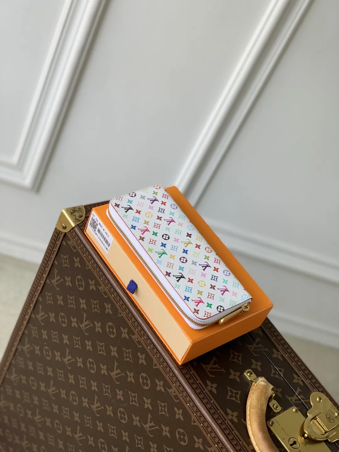 Louis Vuitton 白彩 Clémence 財布 レインボー柄 - 画像 (4)