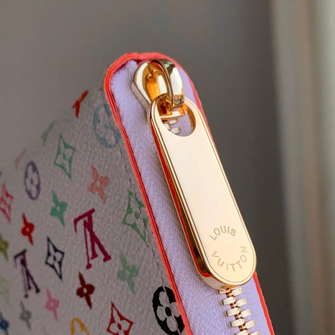 Louis Vuitton 白彩 Clémence 財布 レインボー柄 - 画像 (5)