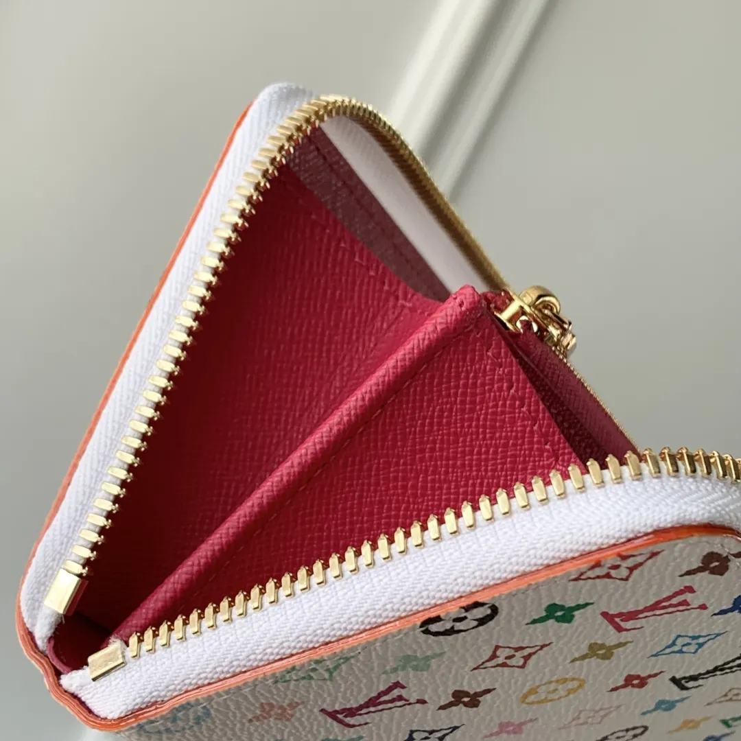 Louis Vuitton 白彩 Clémence 財布 レインボー柄 - 画像 (7)