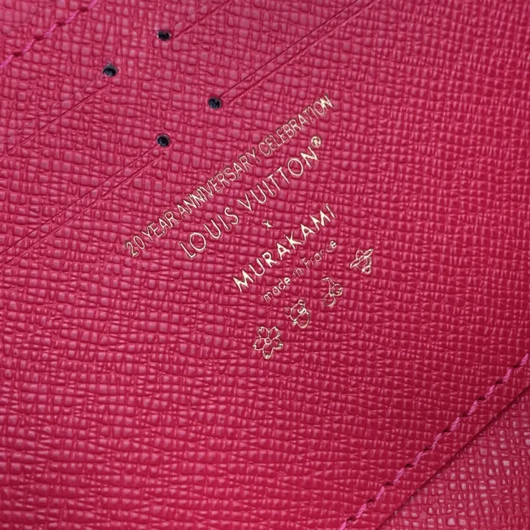 Louis Vuitton 白彩 Clémence 財布 レインボー柄 - 画像 (9)