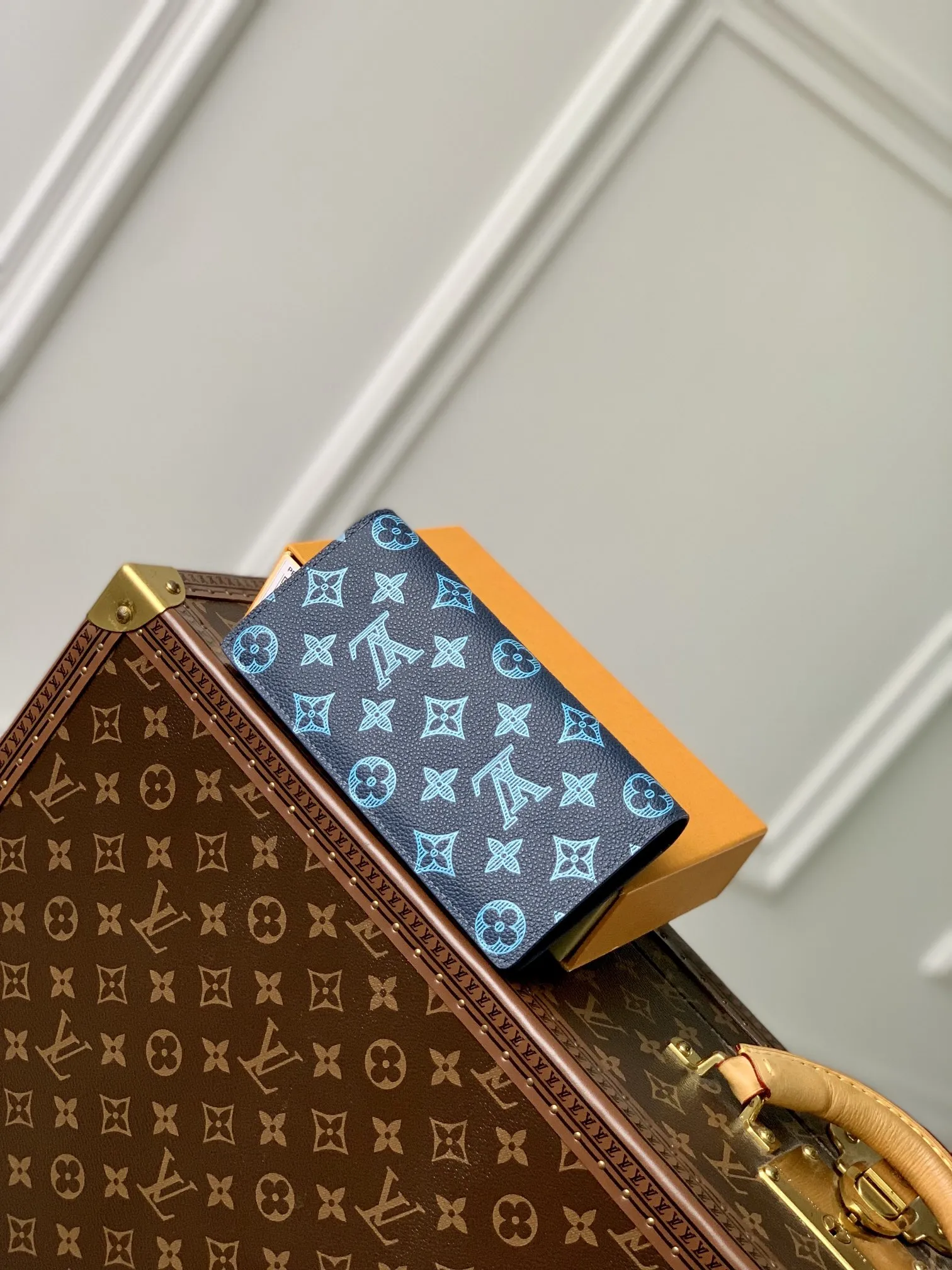 Louis Vuitton ブルー Brazza ウォレット