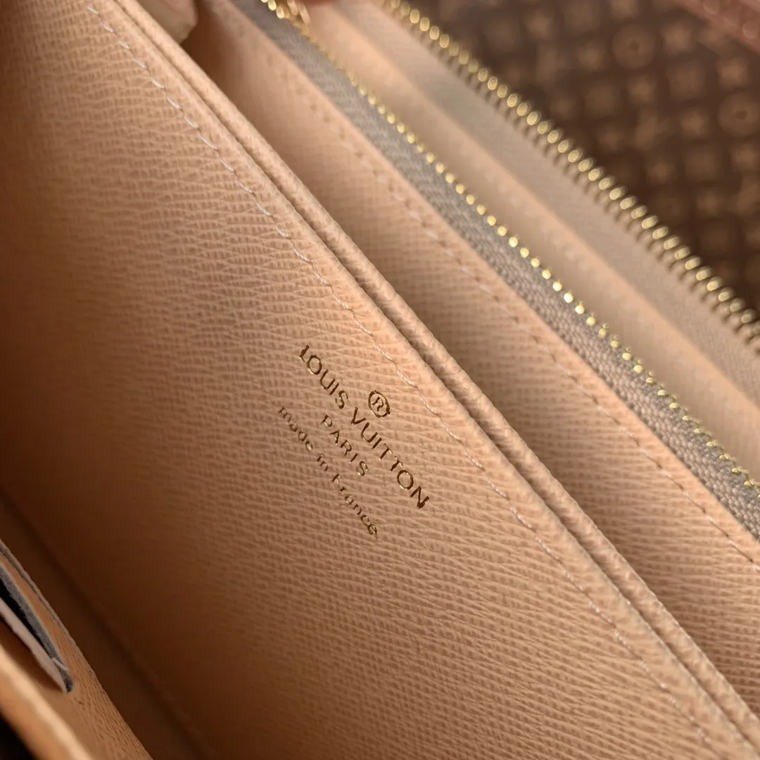 LOUIS VUITTON ゴールド Zippy Coin Perth 財布 - 画像 (7)