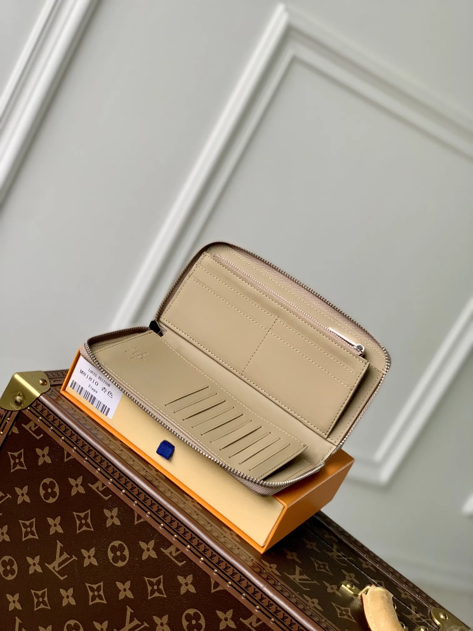 Louis Vuitton杏色Zippy Wallet Vertical - 画像 (6)