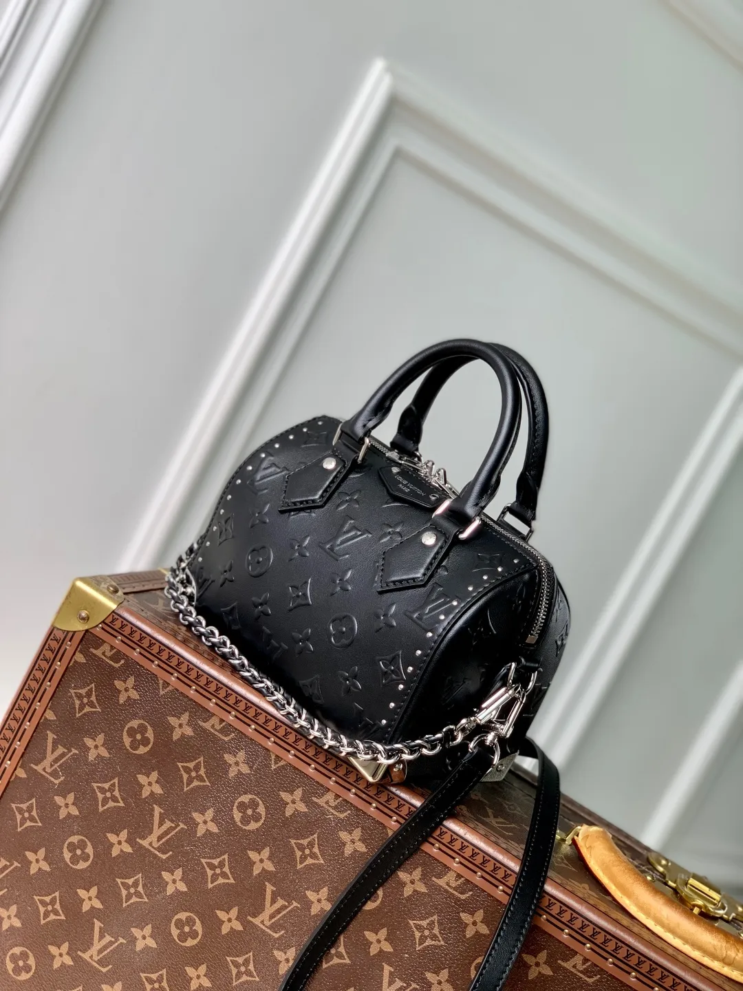 Louis Vuitton モノグラム ボールド Speedy 20 ブラック ファニーパック - 画像 (3)