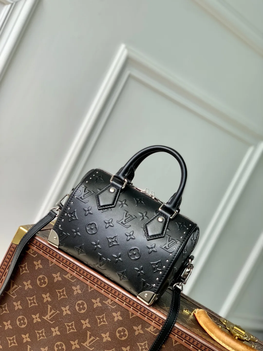 Louis Vuitton モノグラム ボールド Speedy 20 ブラック ファニーパック - 画像 (4)
