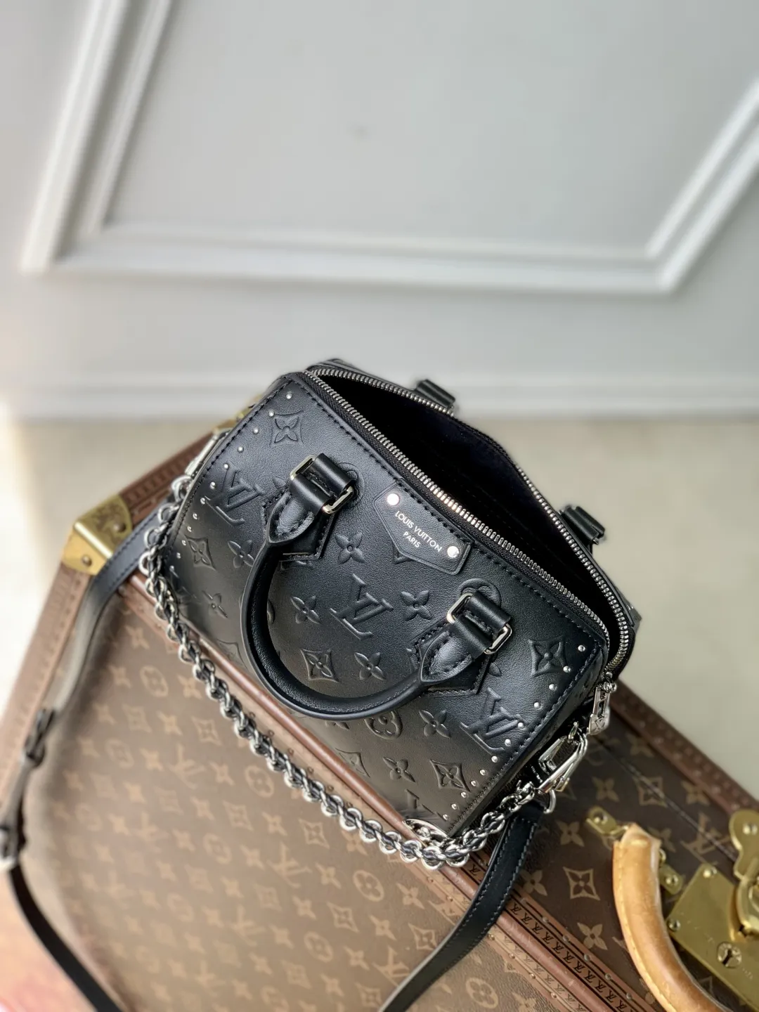 Louis Vuitton モノグラム ボールド Speedy 20 ブラック ファニーパック - 画像 (10)