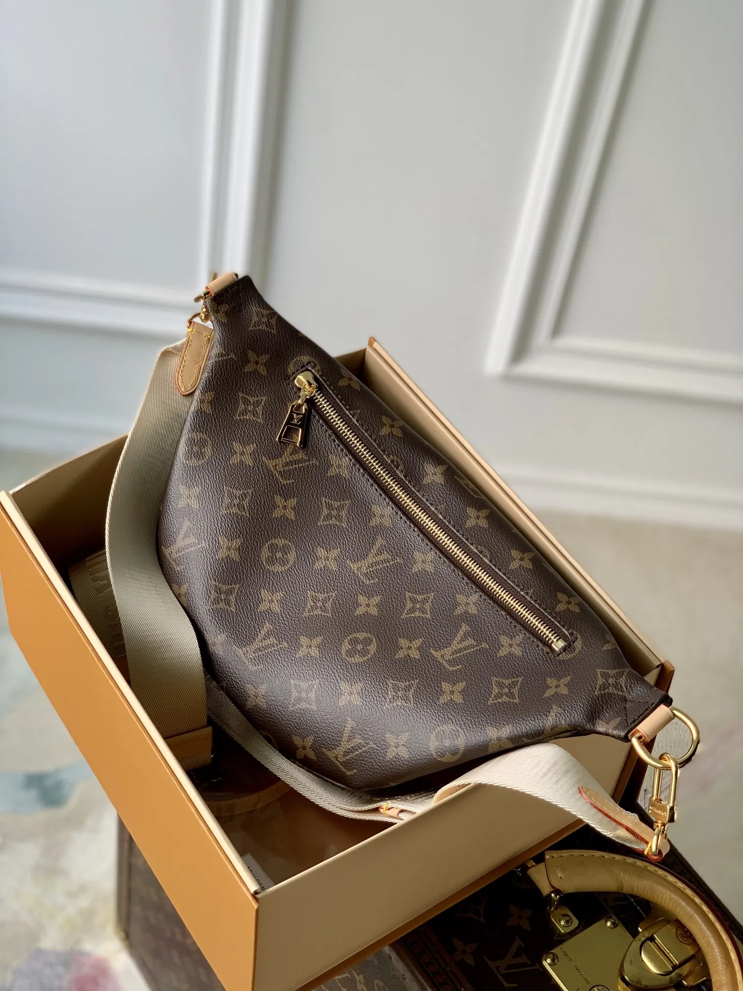 LOUIS VUITTON 茶色 ファニーパック - 画像 (3)