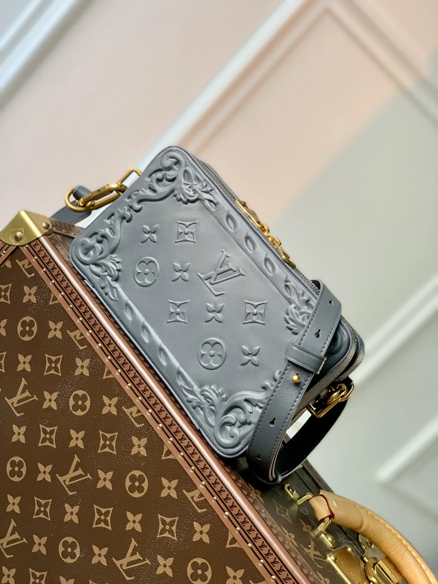 Louis Vuitton グレー浮き彫りファニーパック - 画像 (3)