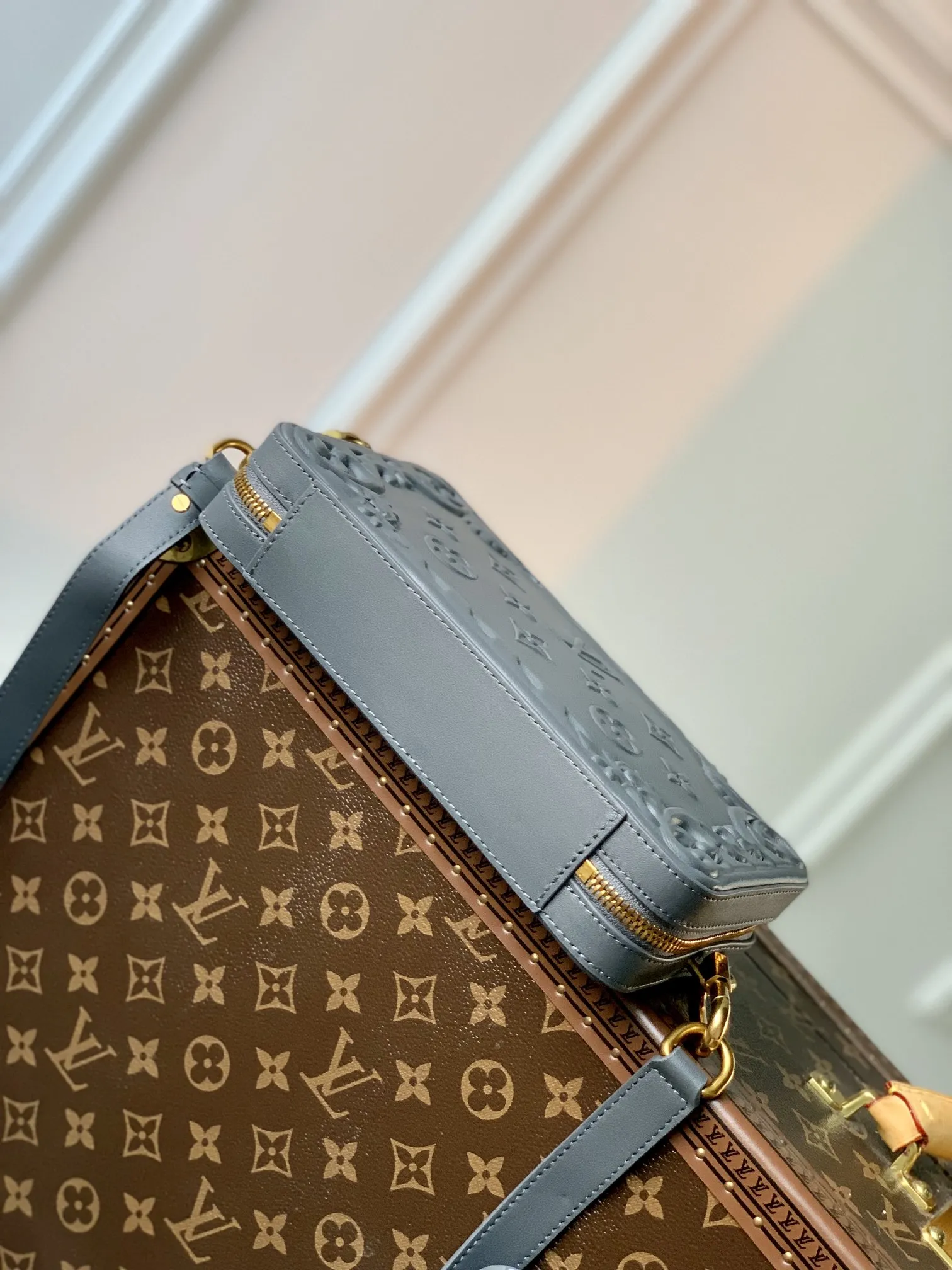 Louis Vuitton グレー浮き彫りファニーパック - 画像 (5)