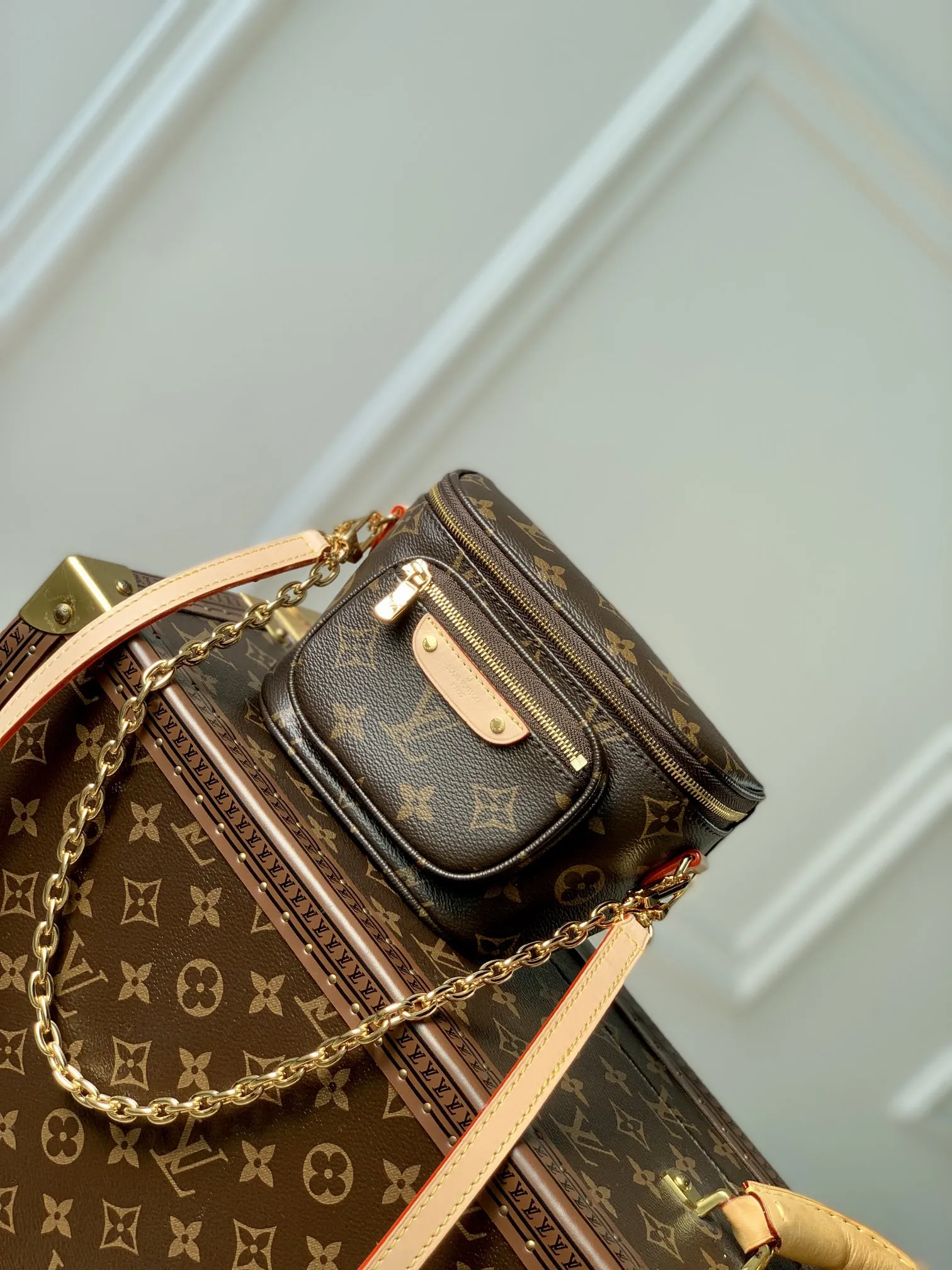 LOUIS VUITTON グラデーション ファニーパック ブラウン MINI - 画像 (3)