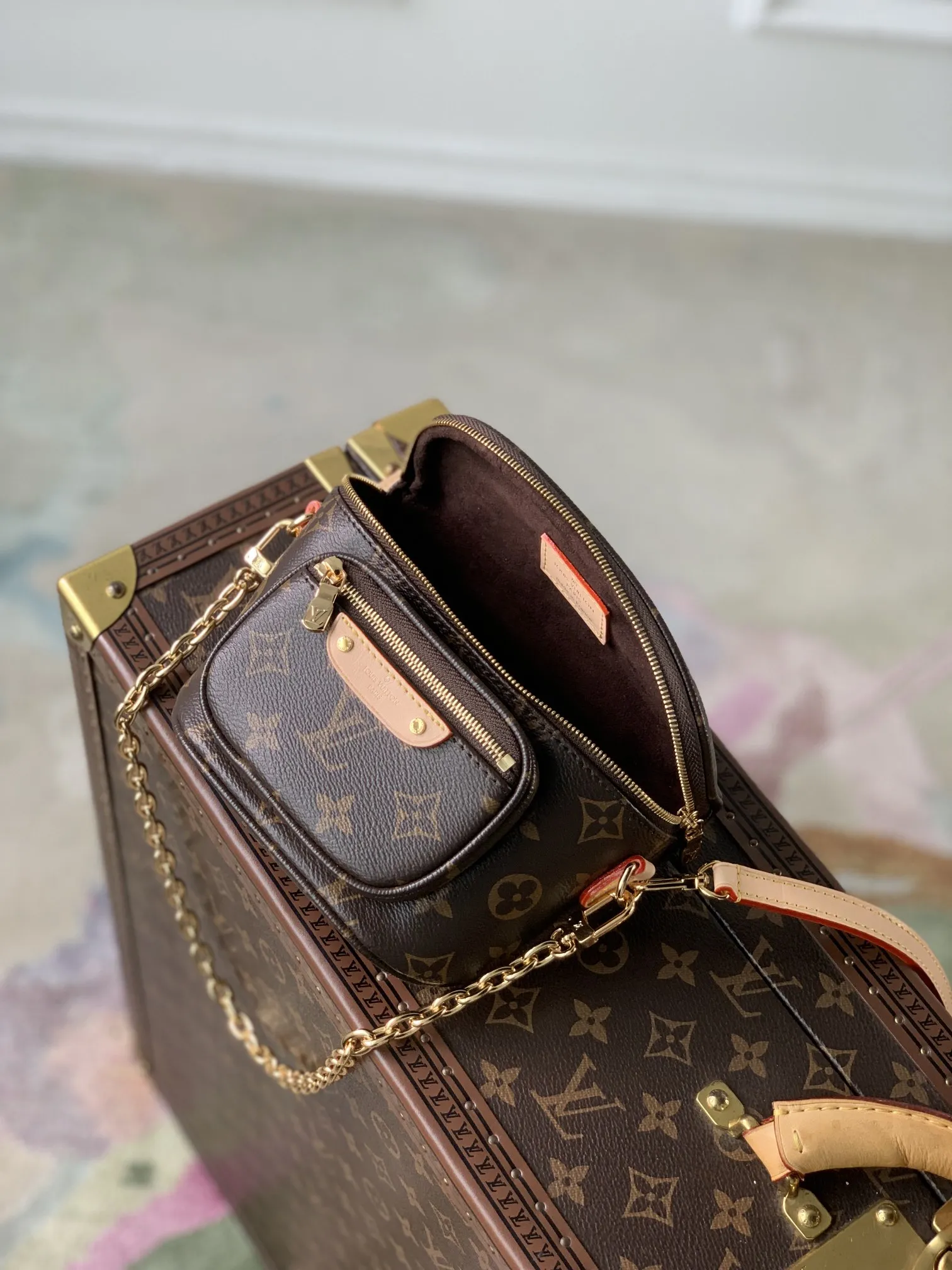 LOUIS VUITTON グラデーション ファニーパック ブラウン MINI - 画像 (7)