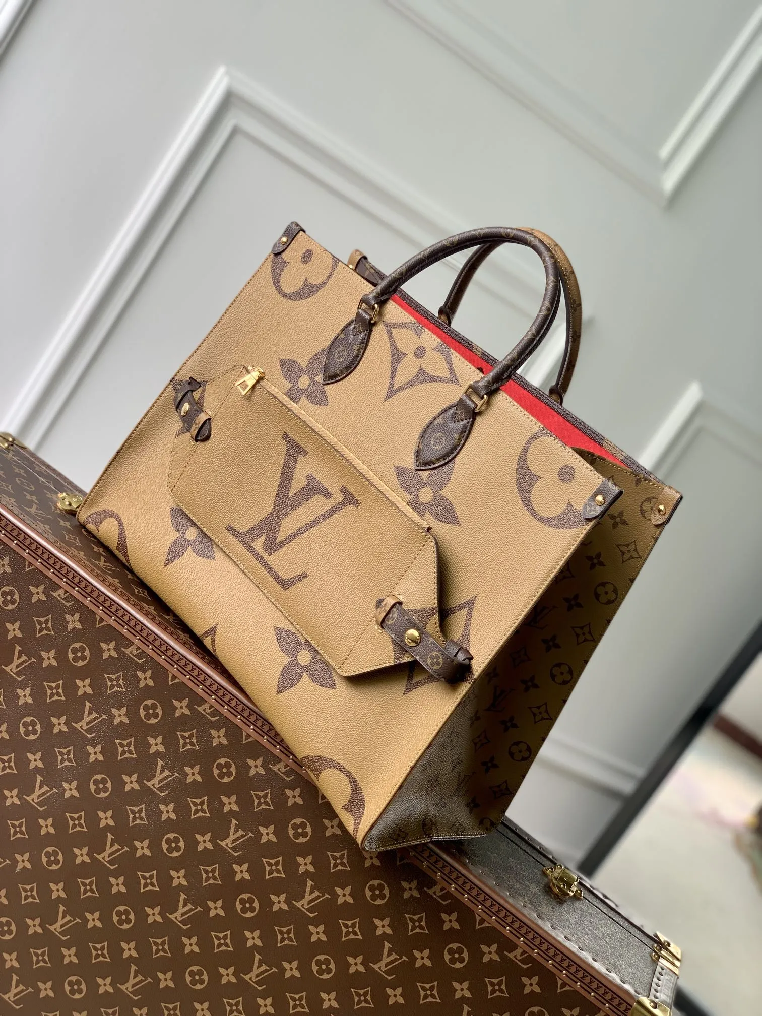 Louis Vuitton OnTheGo Voyage ブラウン ファニーパック付き - 画像 (4)