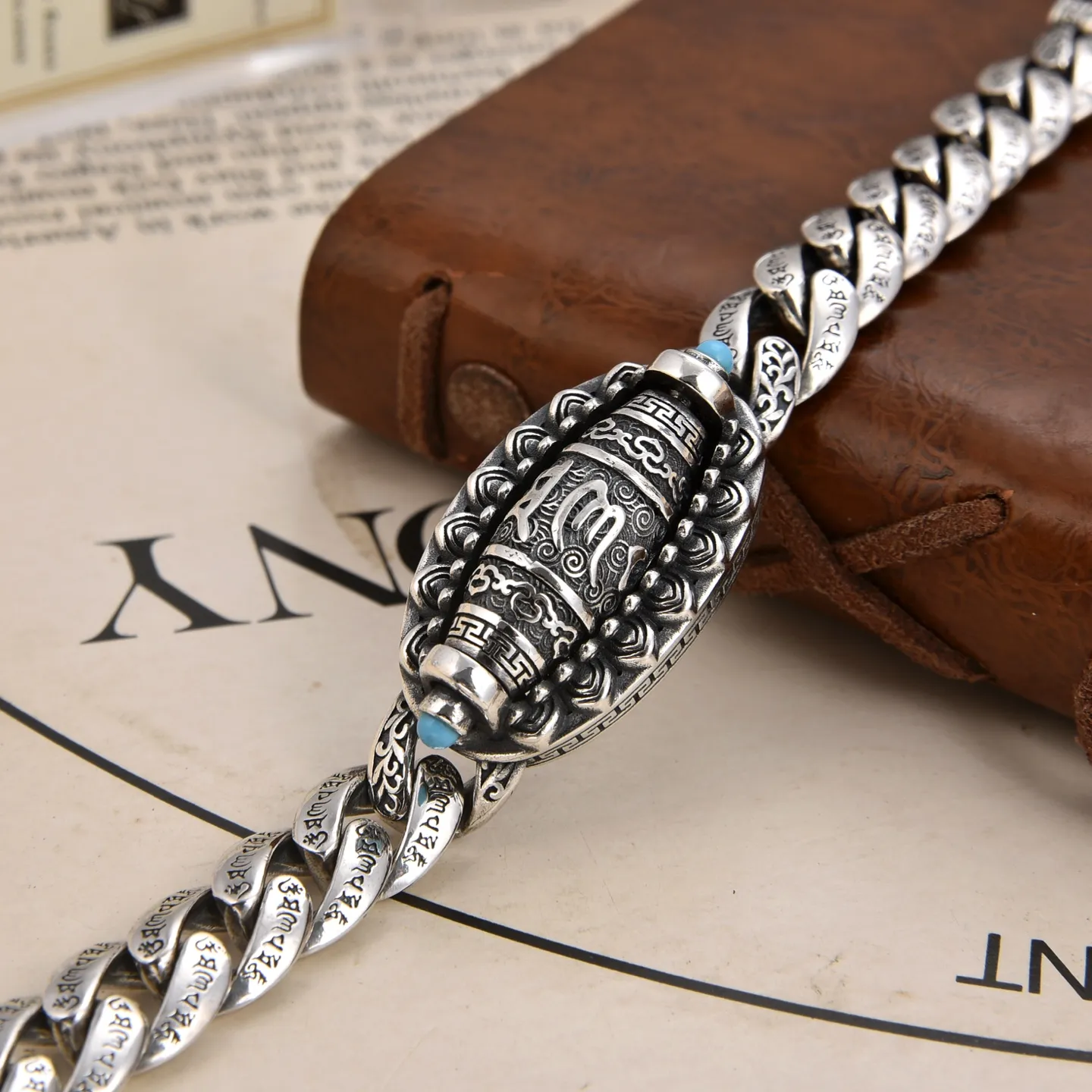 メタルエイジ シルバー カーブドチェーンブレスレット - 画像 (3)