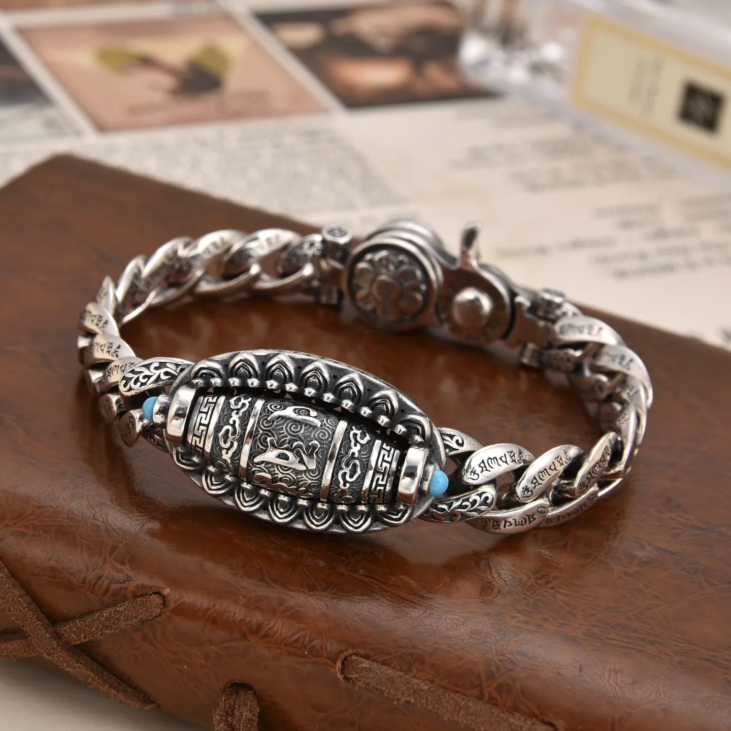 メタルエイジ シルバー カーブドチェーンブレスレット - 画像 (4)