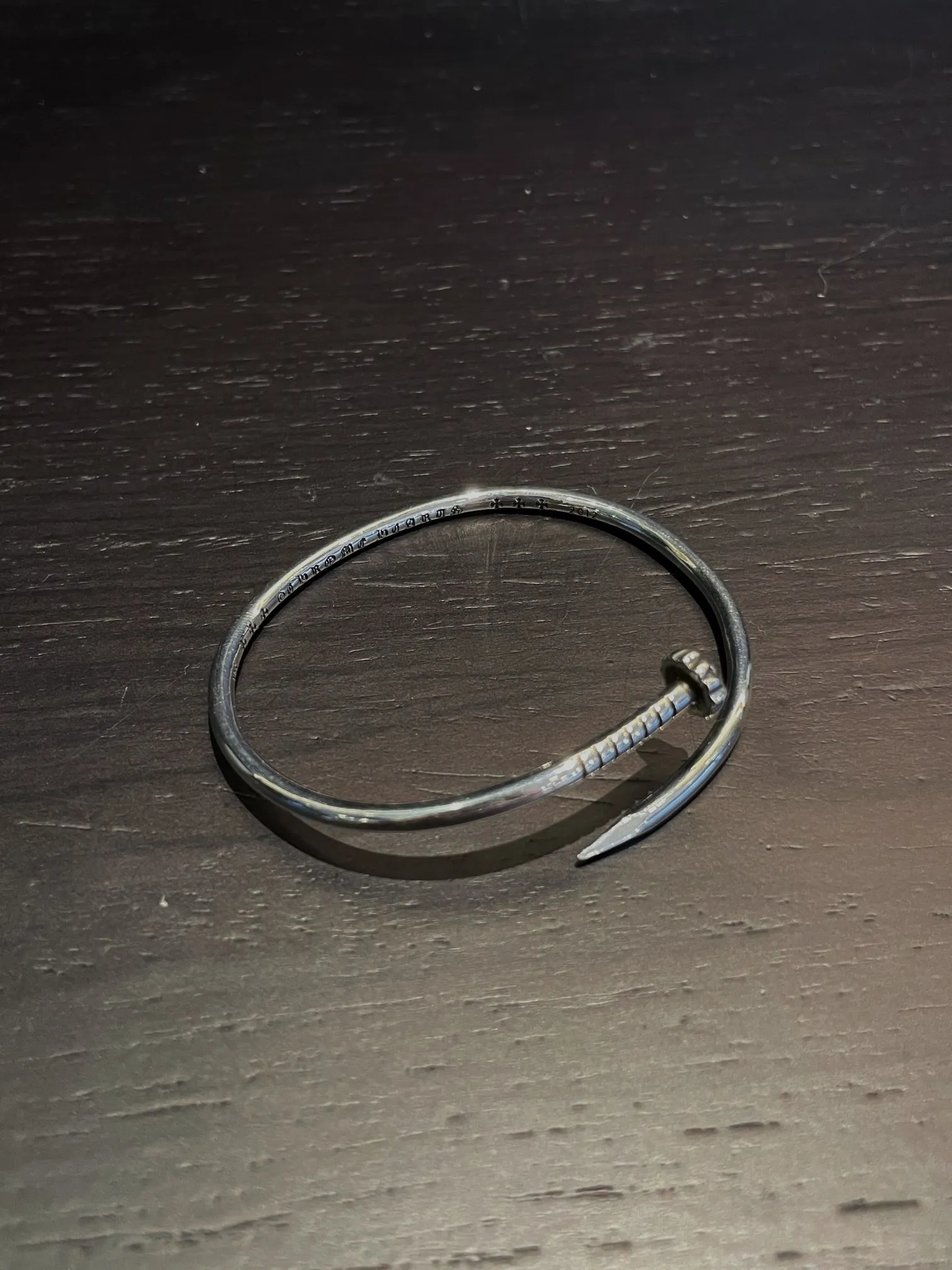 Chrome Hearts シルバー ネイルブレスレット - 画像 (7)