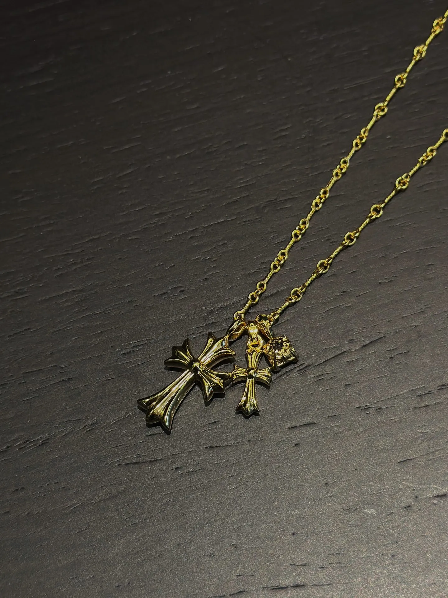 Chrome Hearts 紫色 ダブルクロスネックレス - 画像 (6)