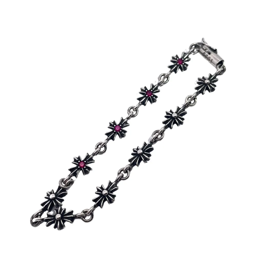 Chrome Hearts クロスブレスレット レッド スタイル - 画像 (4)