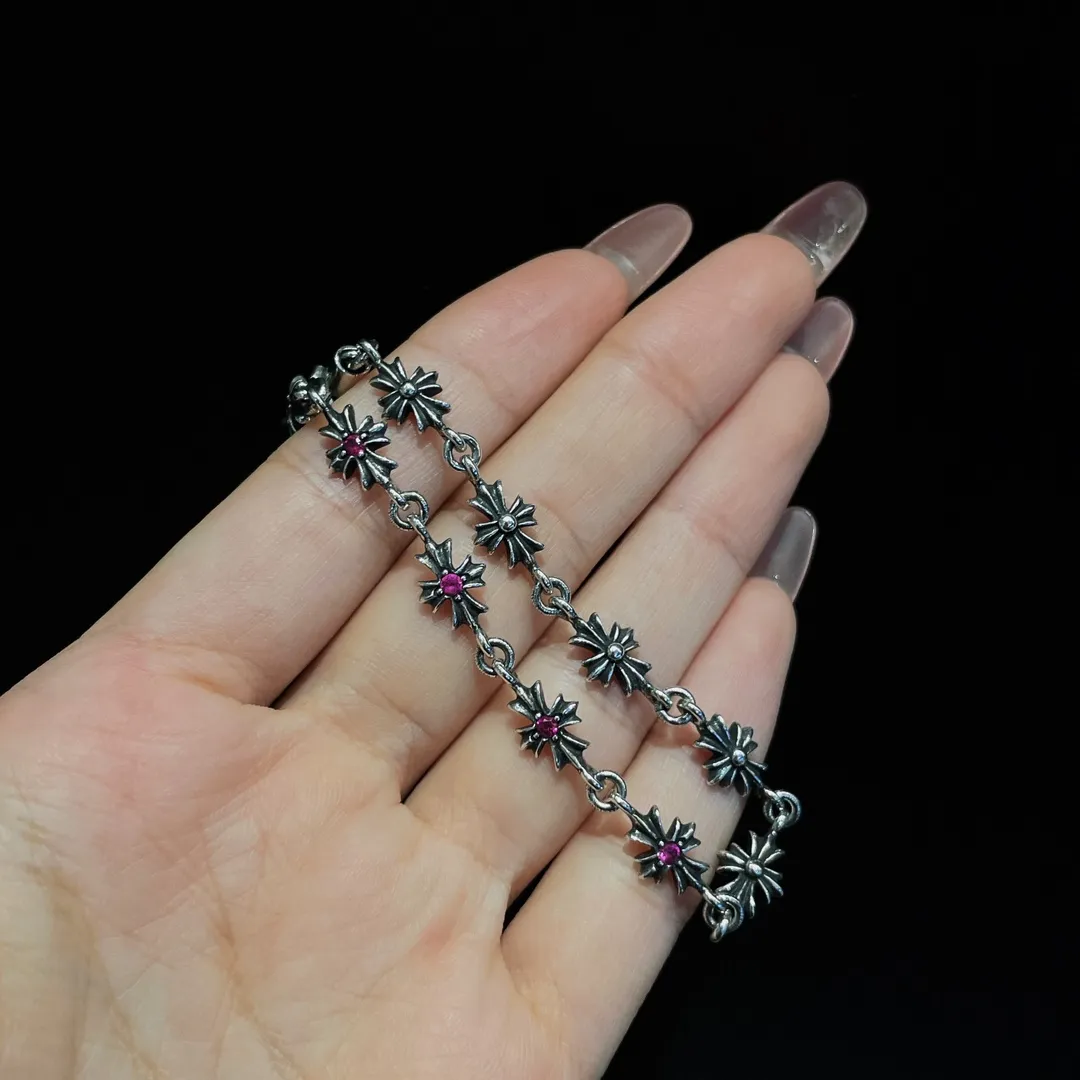 Chrome Hearts クロスブレスレット レッド スタイル - 画像 (8)