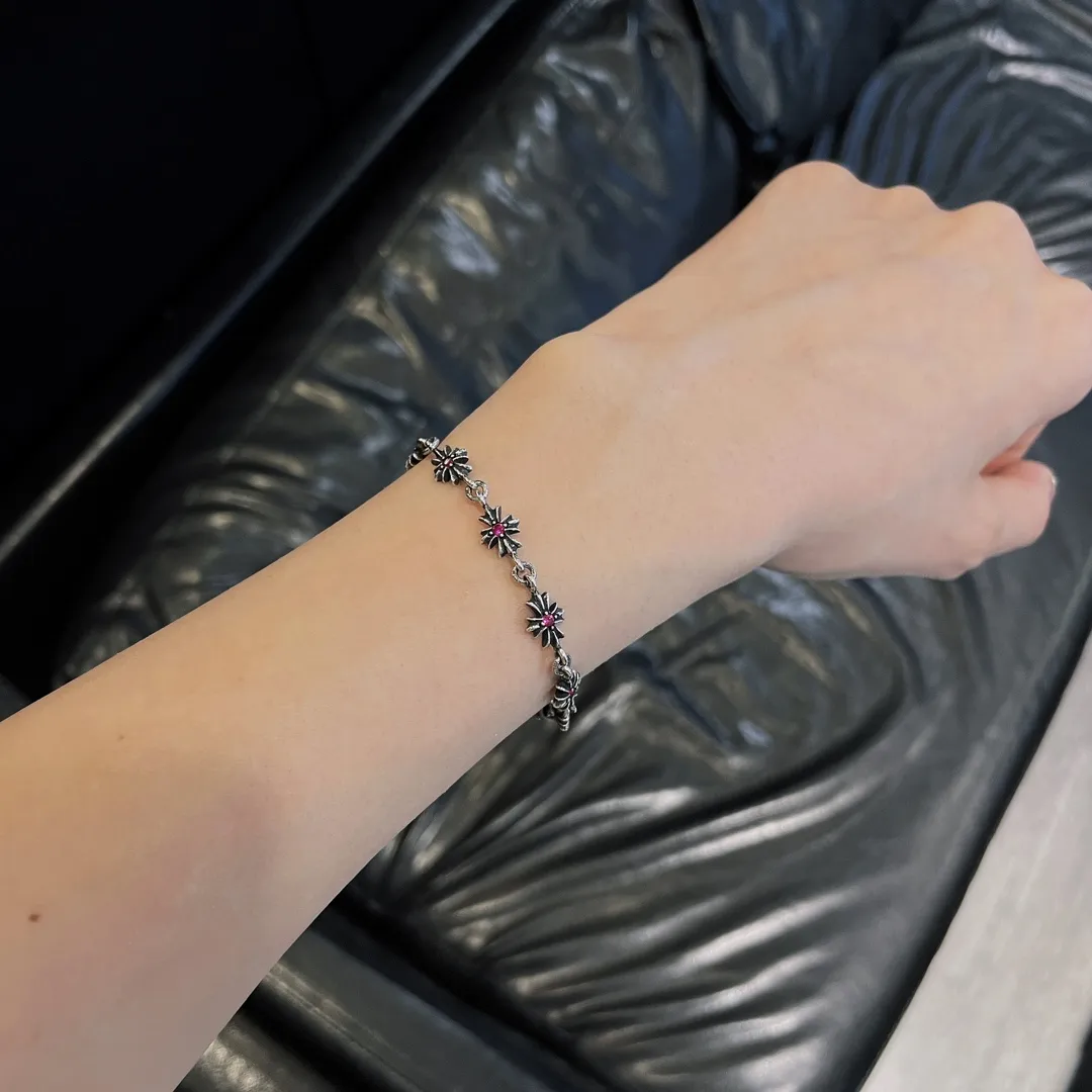 Chrome Hearts クロスブレスレット レッド スタイル - 画像 (9)