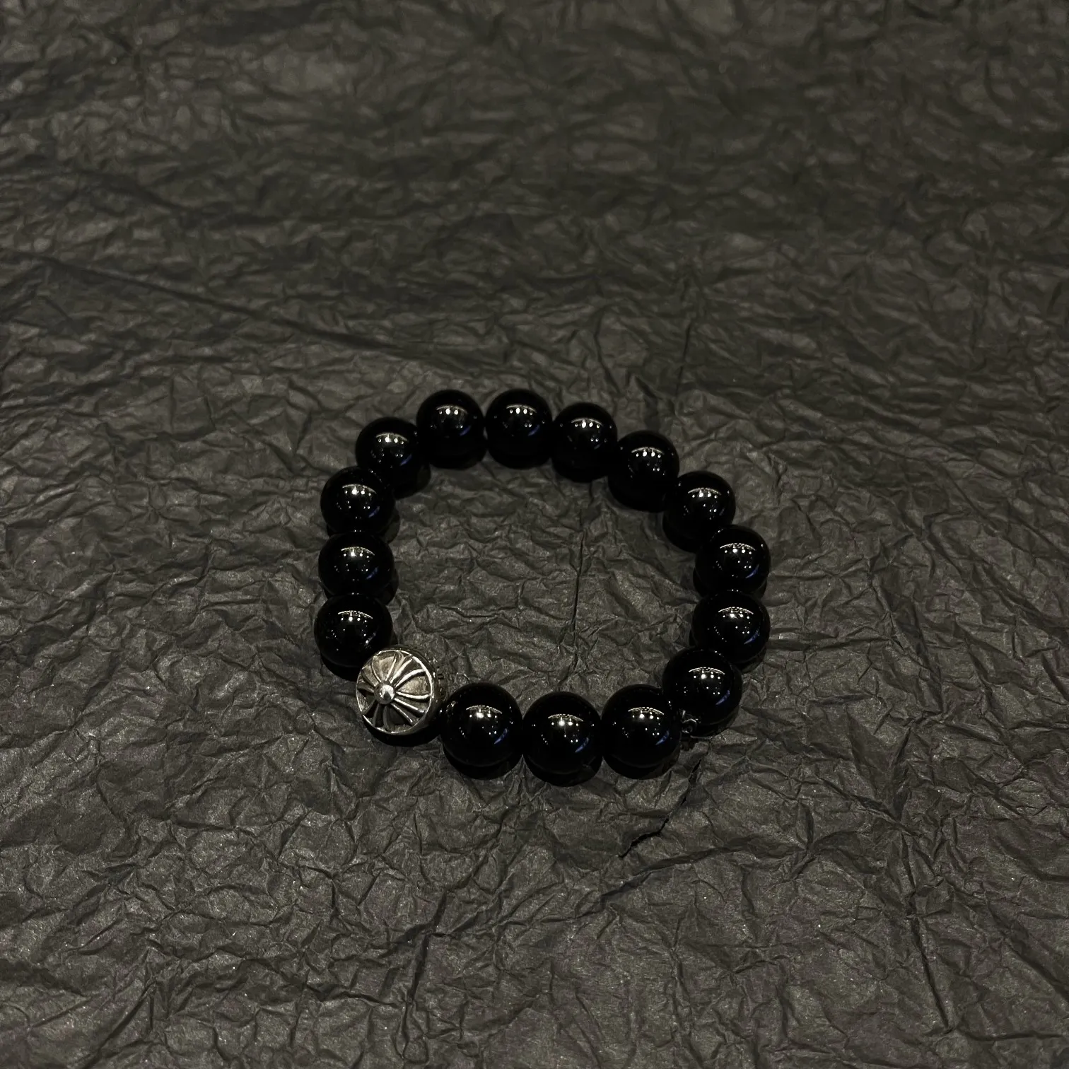 Chrome Hearts ブラックオニキスシルバーダガーブレスレット - 画像 (5)