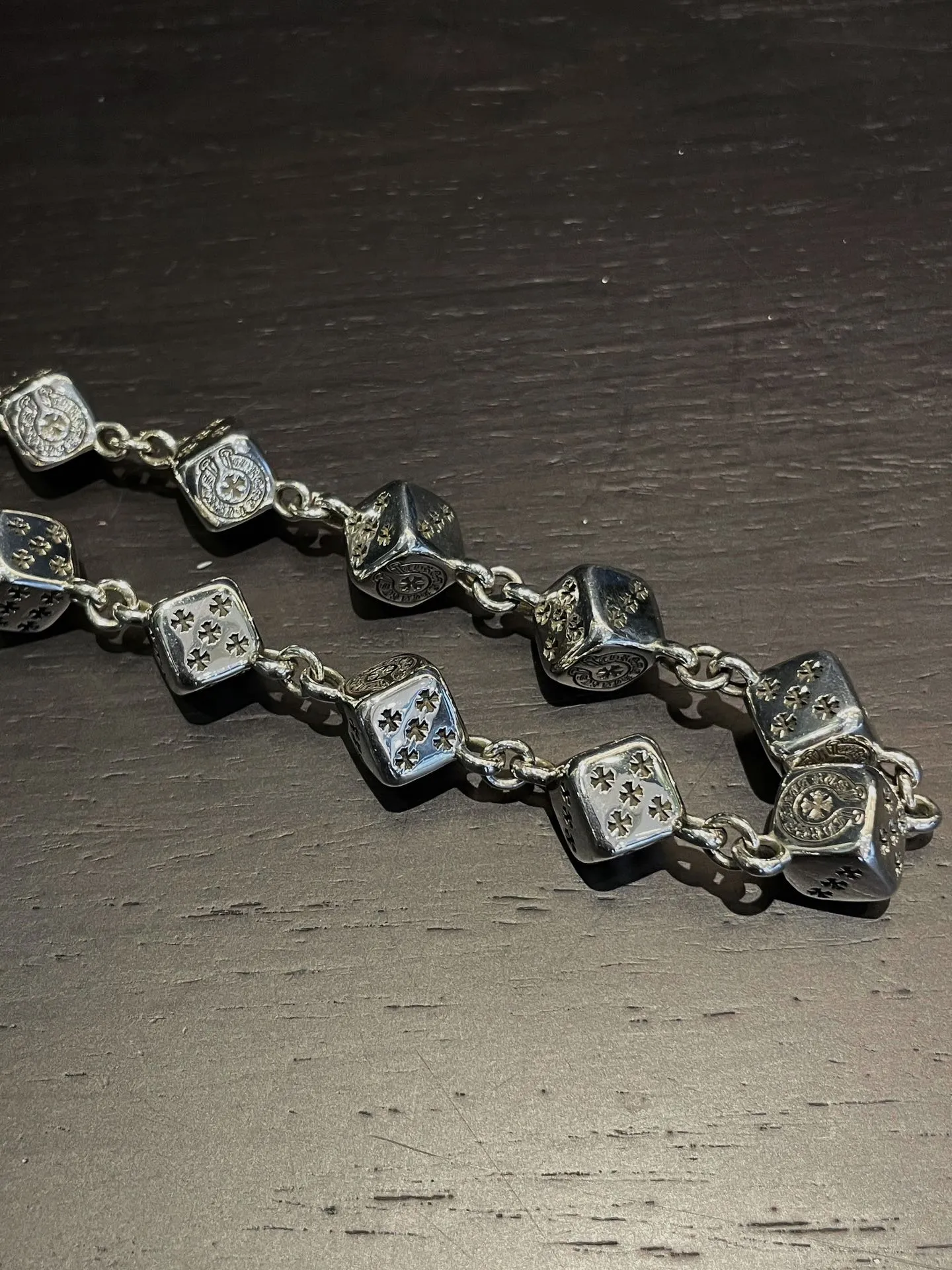 Chrome Hearts シルバー骰子 pants chain 50cm - 画像 (6)
