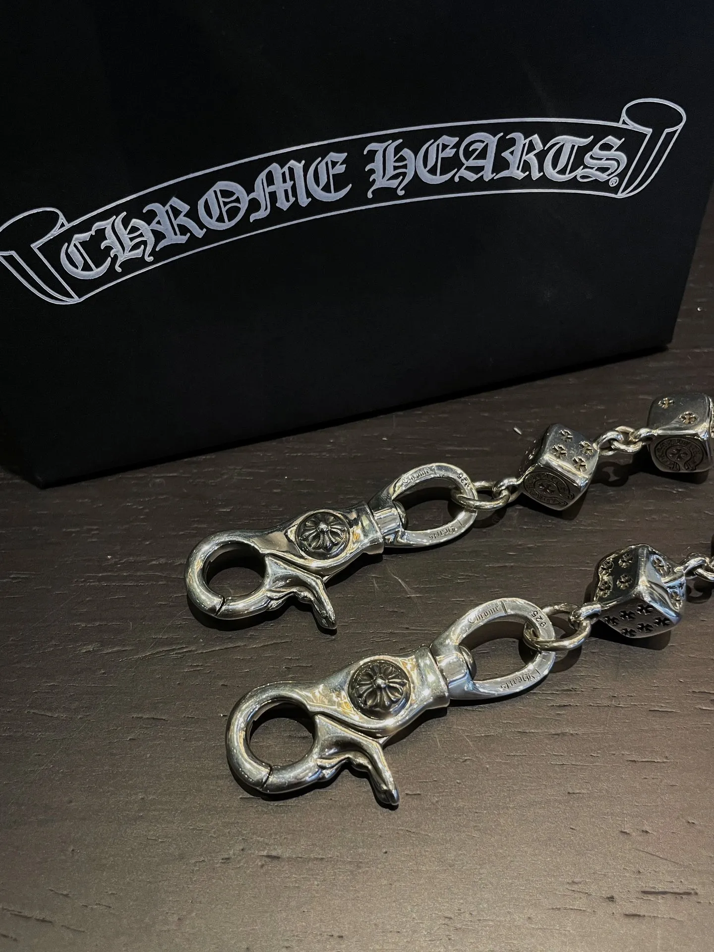 Chrome Hearts シルバー骰子 pants chain 50cm - 画像 (8)