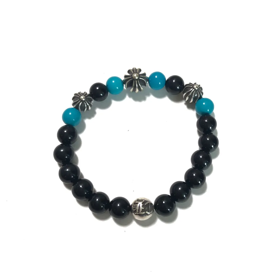 Chrome Hearts ブラックターコイズ十字手錠 - 画像 (3)