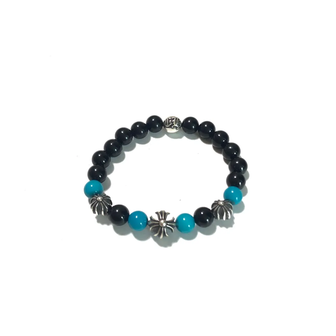 Chrome Hearts ブラックターコイズ十字手錠 - 画像 (4)