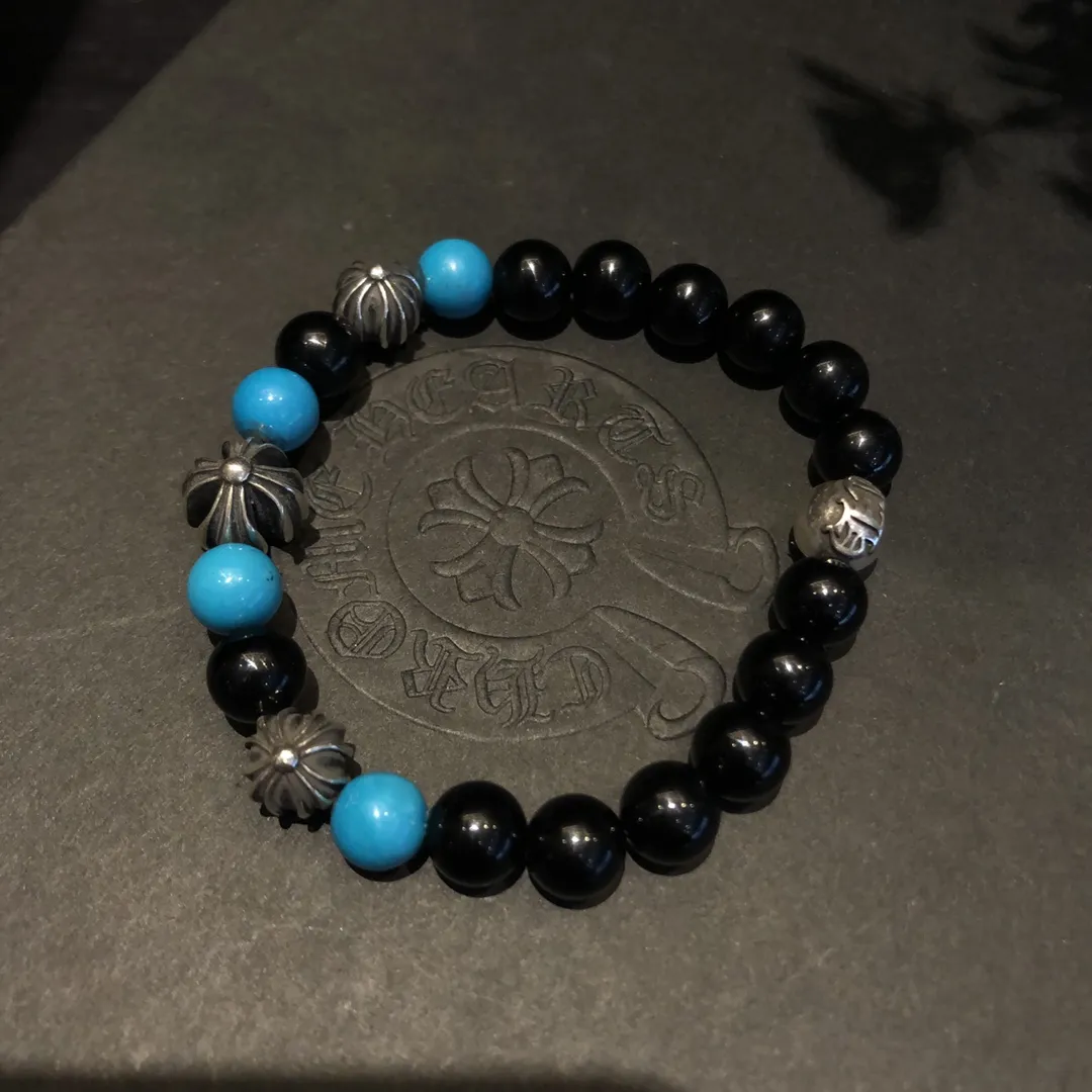 Chrome Hearts ブラックターコイズ十字手錠 - 画像 (6)