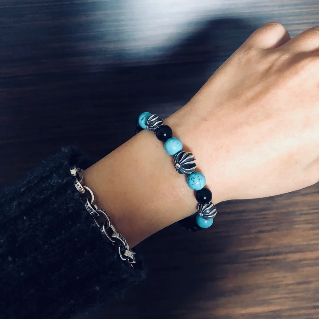 Chrome Hearts ブラックターコイズ十字手錠 - 画像 (7)