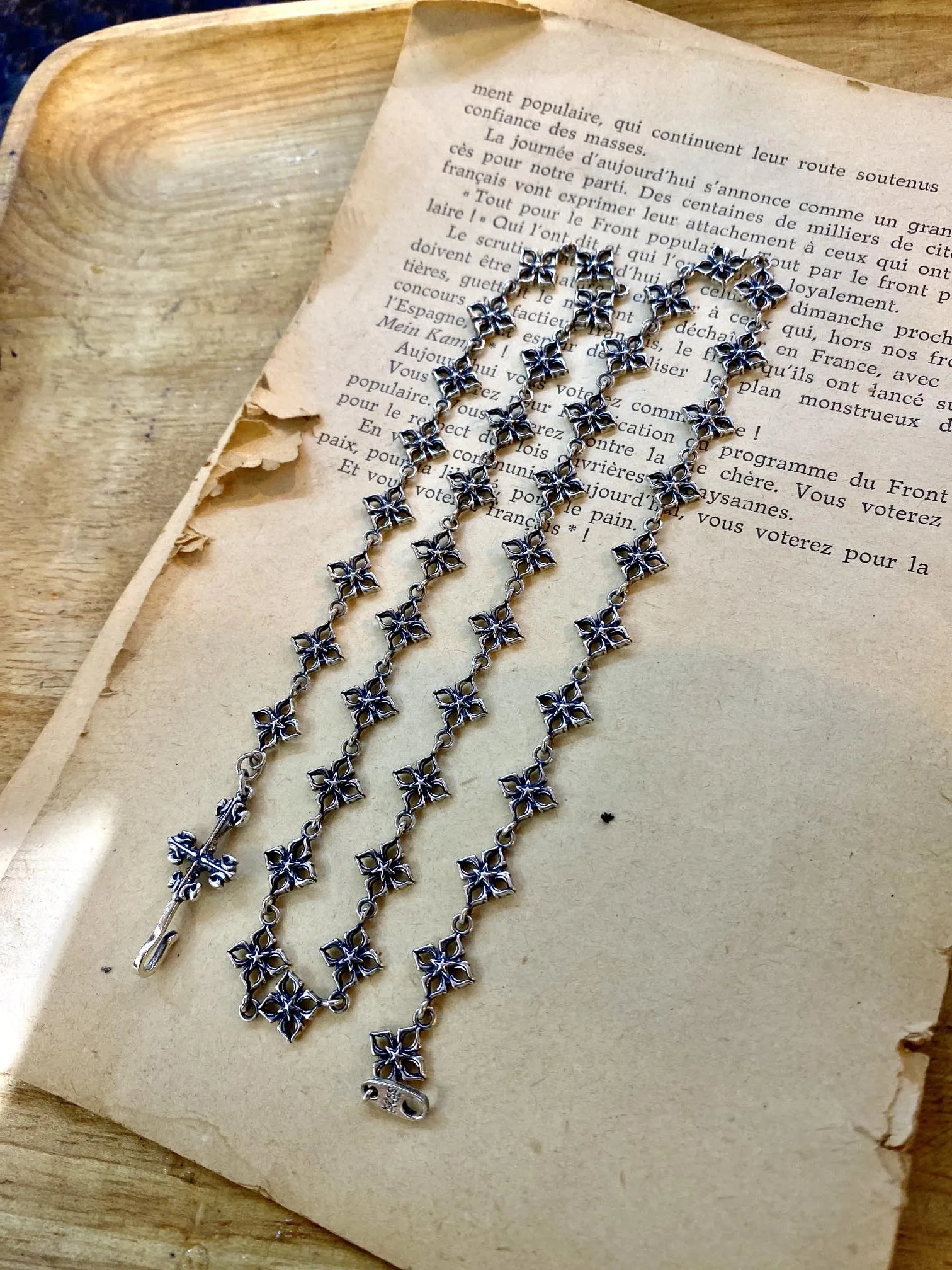 クローバーネックレス シルバー クロスデザイン - 画像 (4)