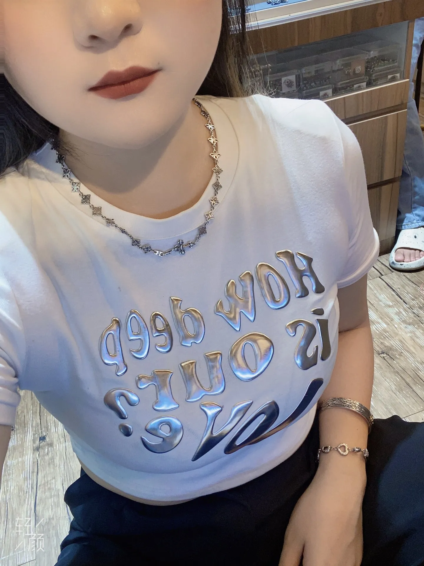 クローバーネックレス シルバー クロスデザイン - 画像 (7)