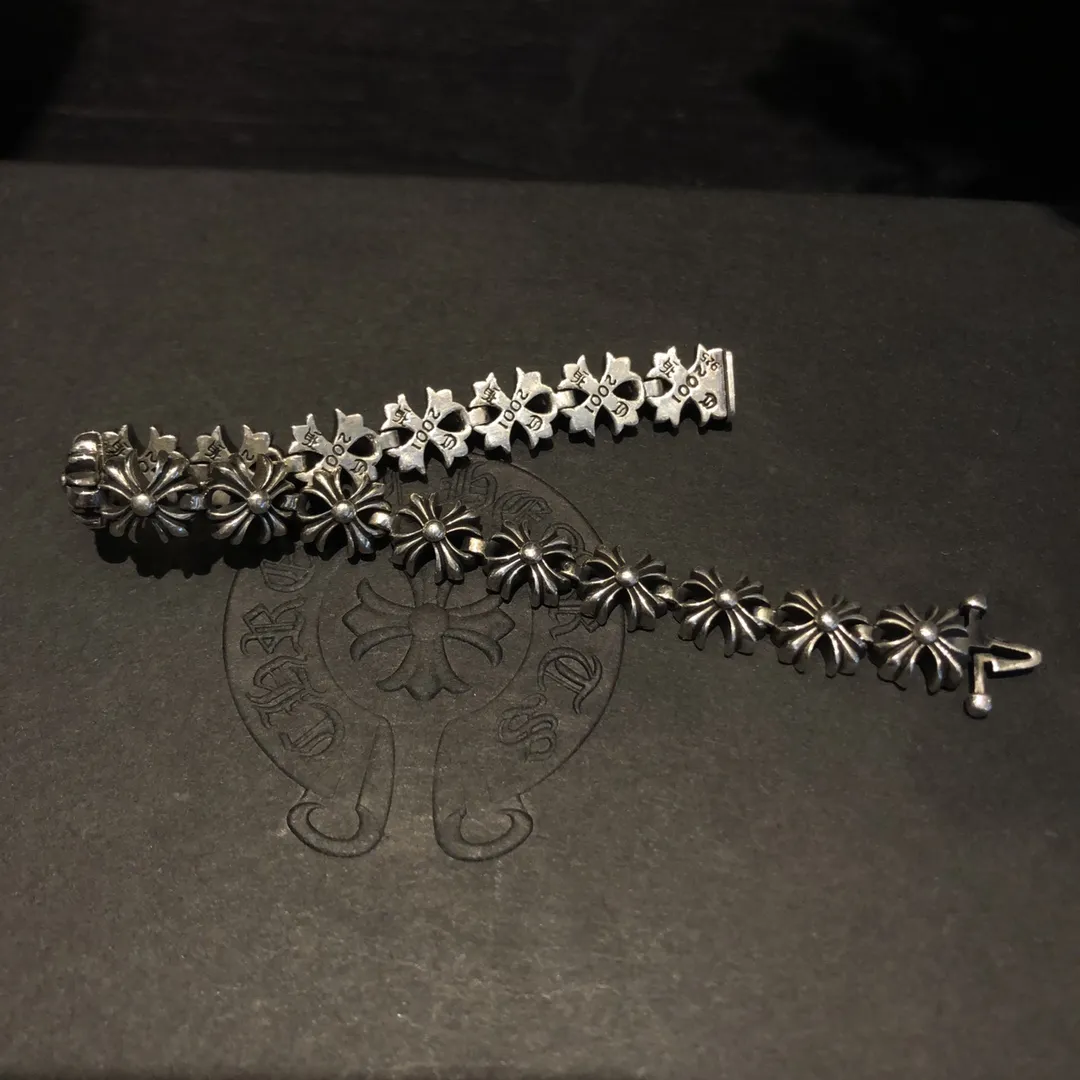 Chrome Hearts シルバー クロスフラワーブレスレット - 画像 (5)