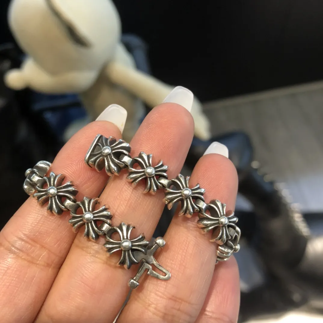 Chrome Hearts シルバー クロスフラワーブレスレット - 画像 (6)