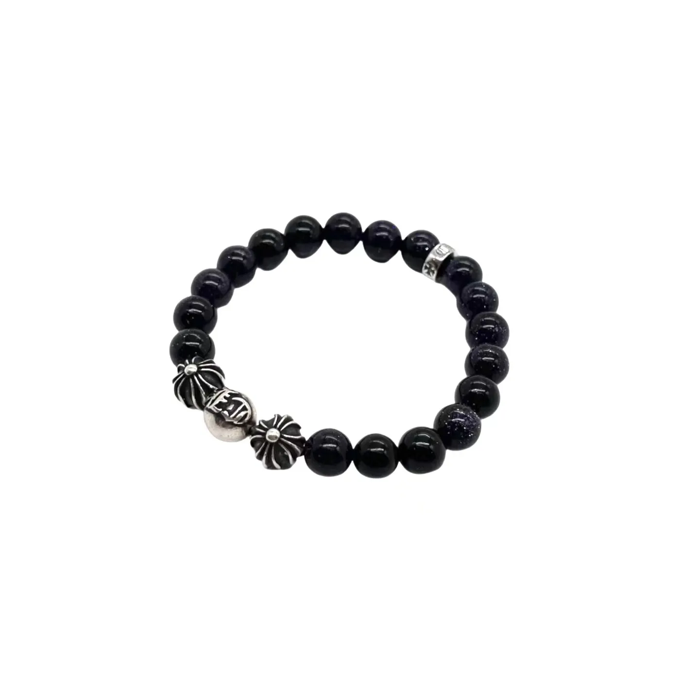 Chrome Hearts ブルーサンドストーンシルバーブレスレット - 画像 (3)