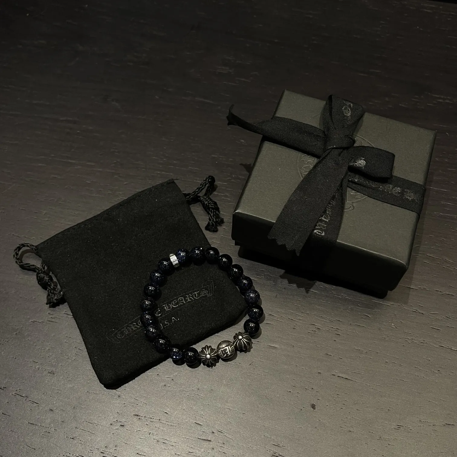 Chrome Hearts ブルーサンドストーンシルバーブレスレット - 画像 (8)