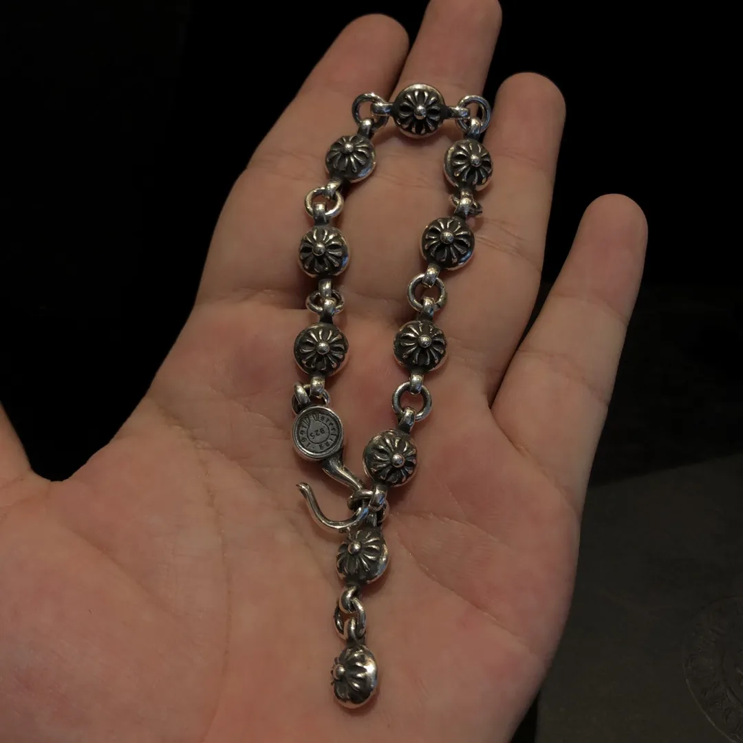 Chrome Hearts シルバー クロスボールブレスレット - 画像 (5)