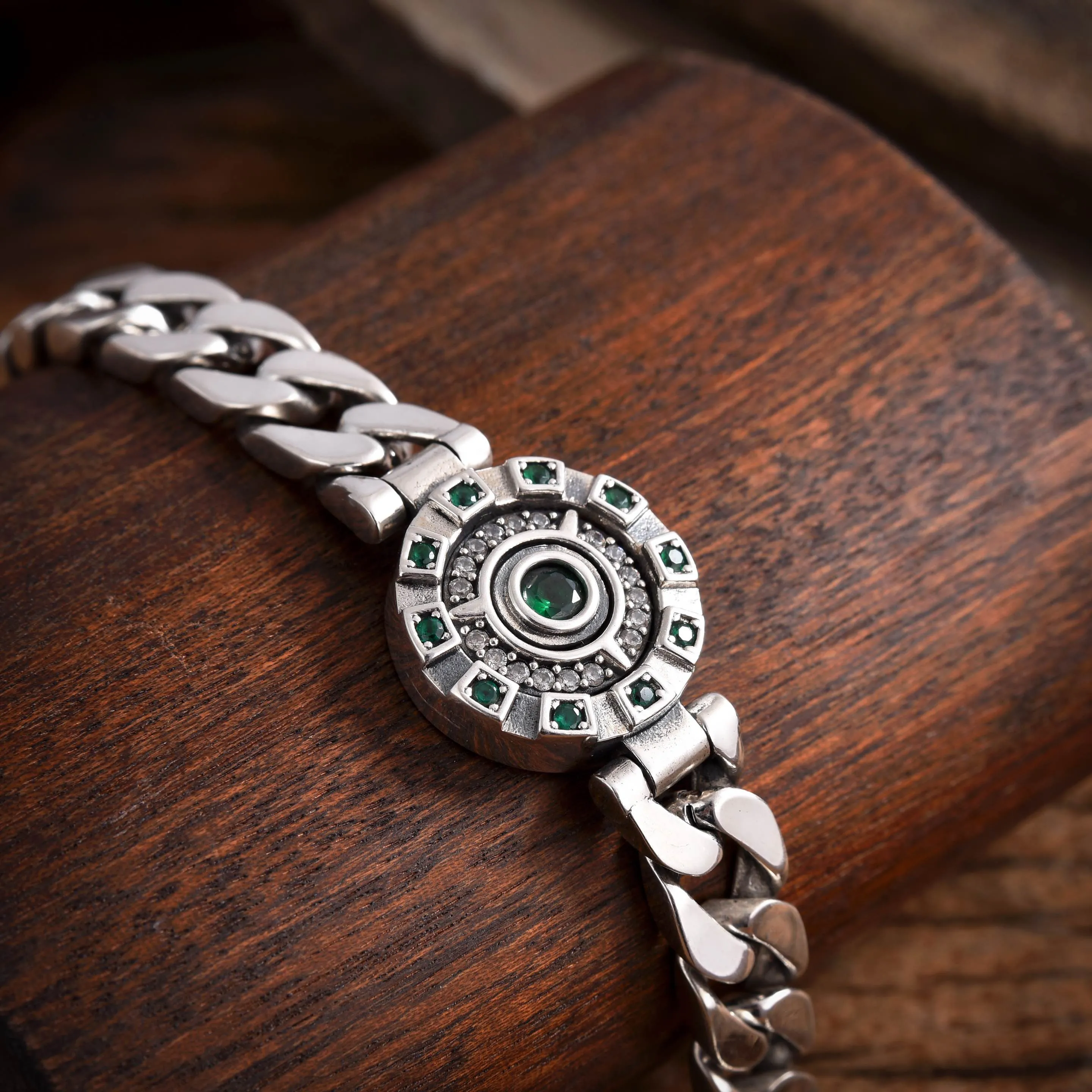 Iron Heart of Steel メンズダイヤモンドブレスレット ブルー - 画像 (6)