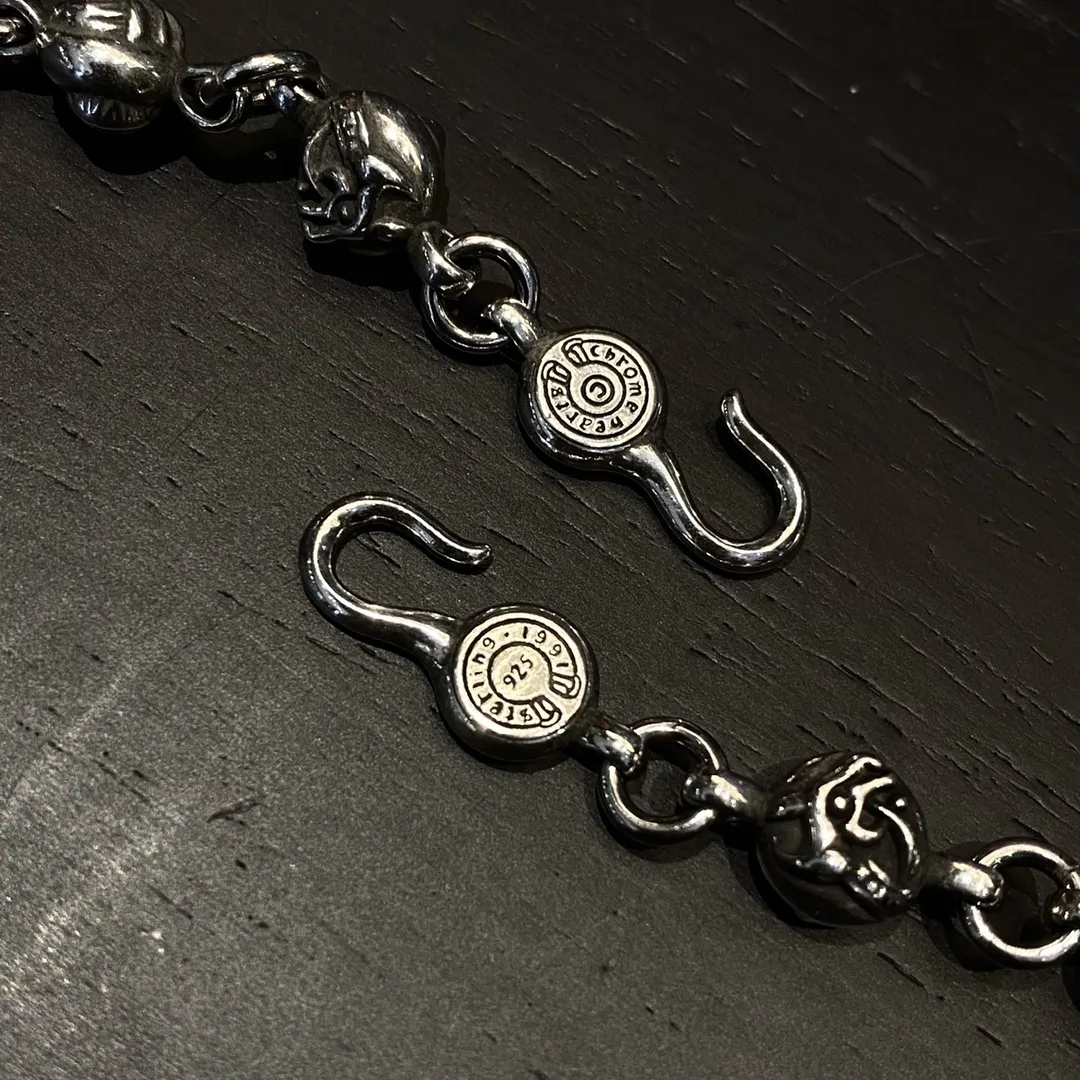 Chrome Hearts シルバー 六元素花珠手鍊 - 画像 (3)
