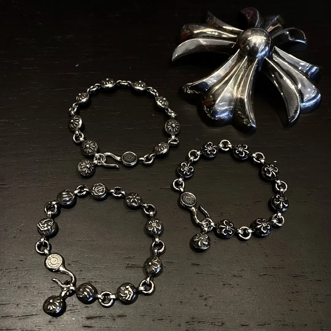 Chrome Hearts シルバー 六元素花珠手鍊 - 画像 (5)