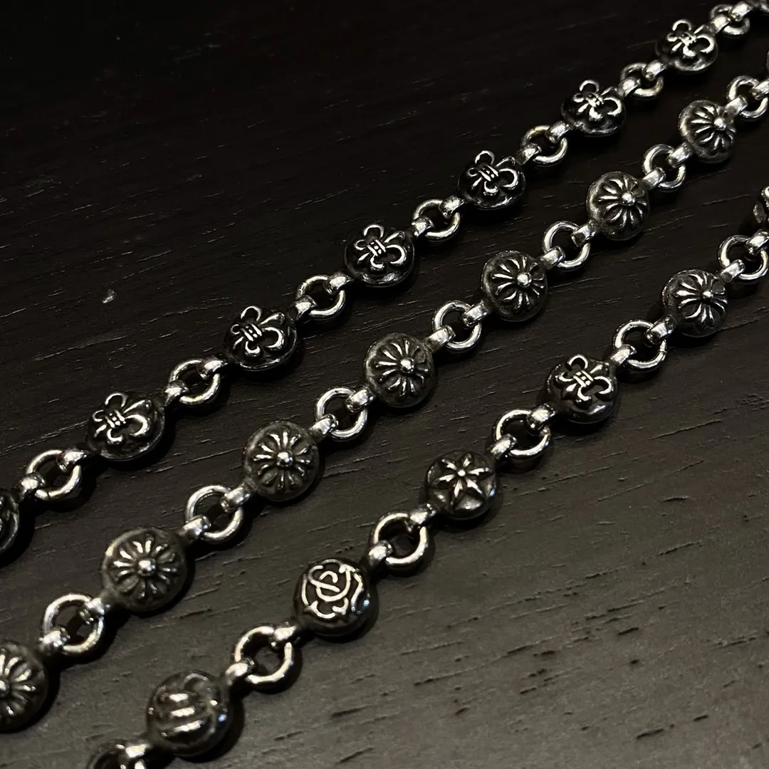 Chrome Hearts シルバー 六元素花珠手鍊 - 画像 (7)