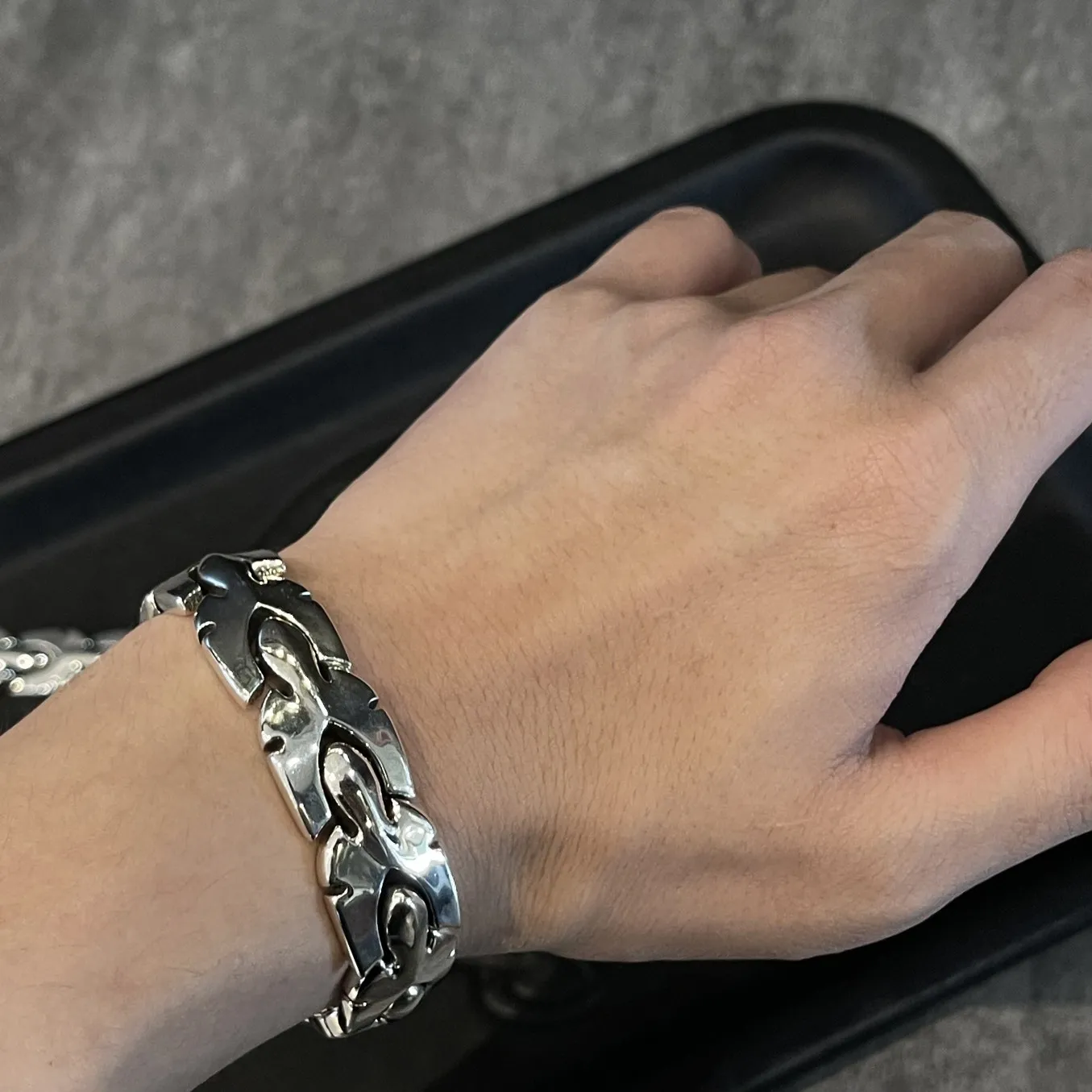 Chrome Hearts シルバー フレームトーテムブレスレット - 画像 (10)