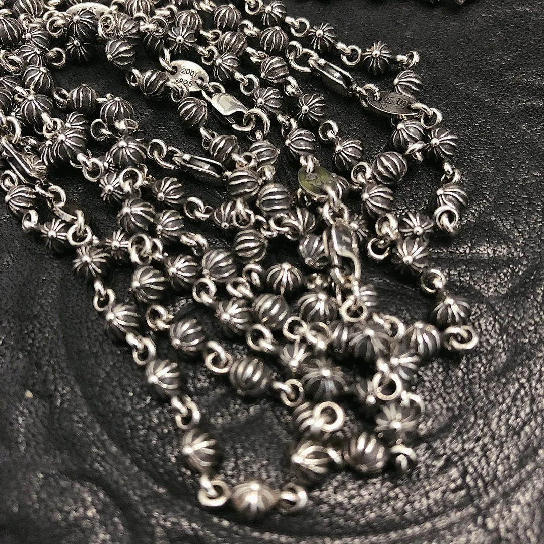 Chrome Hearts ブラック クロスボールブレスレット - 画像 (8)