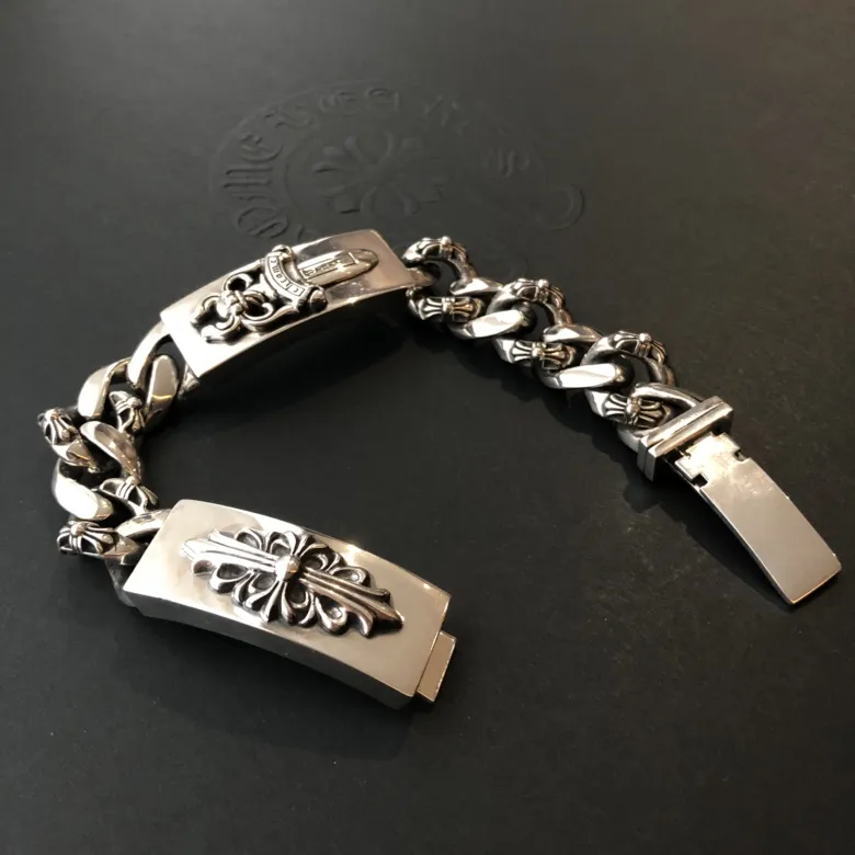 Chrome Hearts シルバー手錠ブレスレット シルバー - 画像 (3)