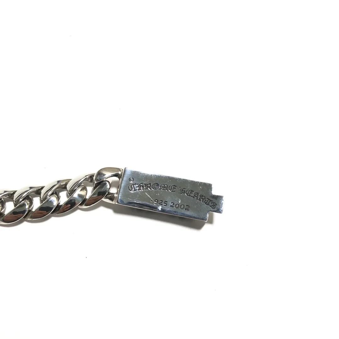 Chrome Hearts シルバー ダブルクロス中サイズブレスレット - 画像 (4)